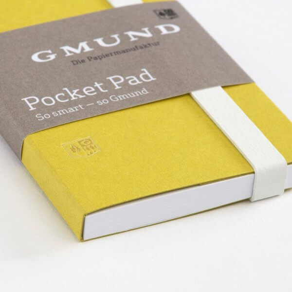 Pocket pad lime von Gmund im Detail